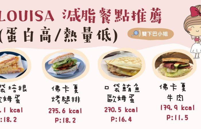 Louisa減脂餐點推薦(蛋白高/熱量低)