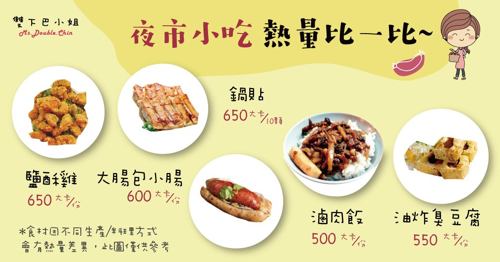 想吃夜市小吃又怕胖該怎麼辦？ 盡量遵循下面三大守則喔