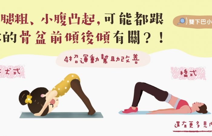 小腿粗、小腹凸起，可能都跟你的骨盆前傾後傾有關？！