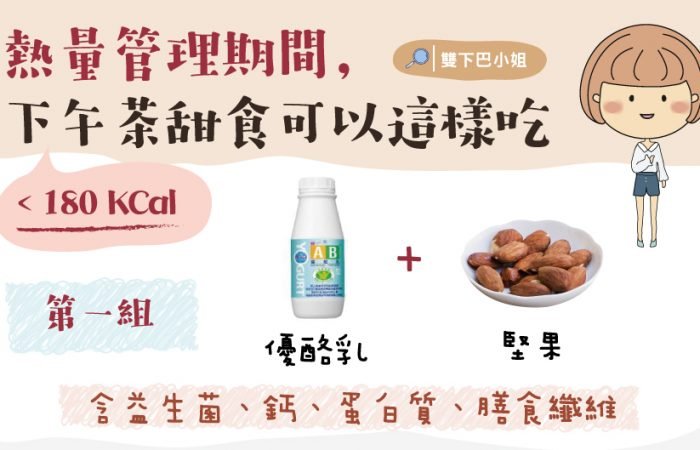 熱量管理期間， 下午茶甜食可以這樣吃~